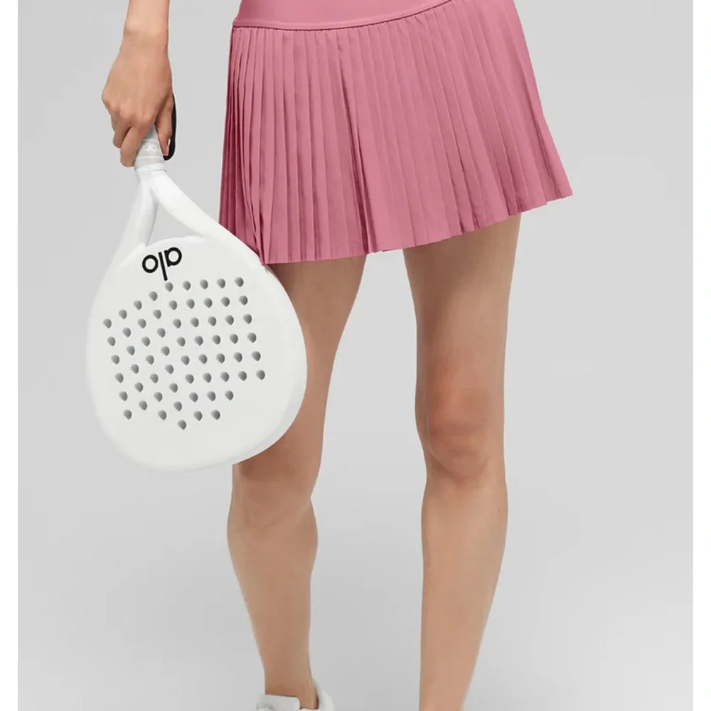 ALO Yoga Mauve A-Line Pleated Skirt